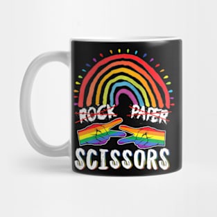 Scissors LGBT-Q Gay Pride Proud Ally  Flag Mug